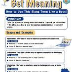 bet on it meaning